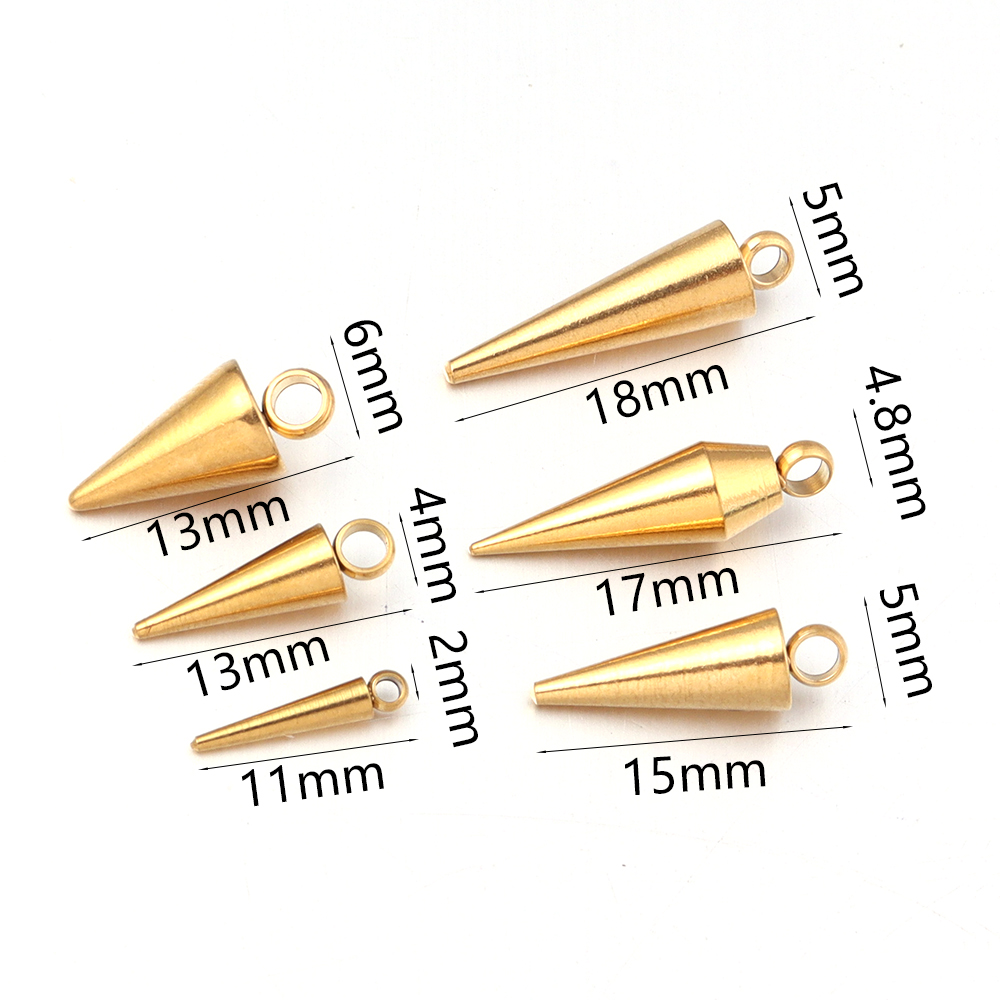 10PCS Stainless Steel Cone Cha - Men Accessories Earrings recension och pris