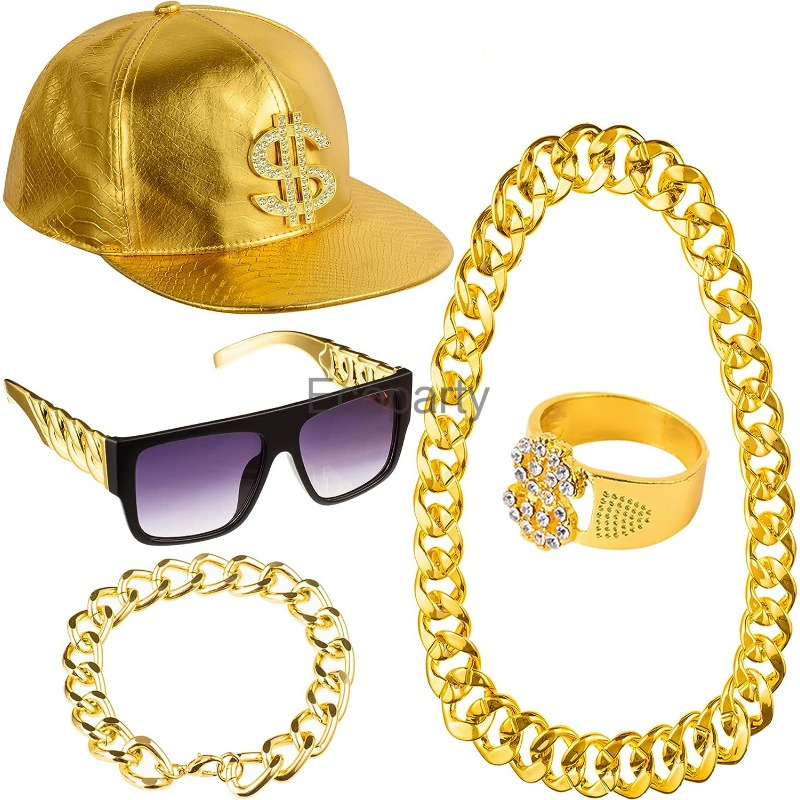80s 90s Hip Hop Costume Access - Men'S Accessories In The 90S recension och pris