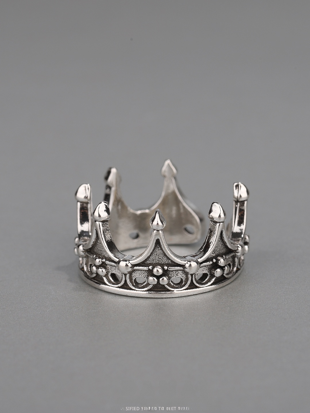 Gothic Crown Ring Adjustable O - Men'S Accessories Rings recension och pris