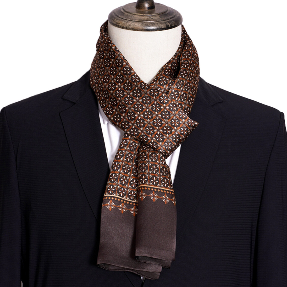 New Men's Stripe Silk Scarf Ho - Men Accessories Sale recension och pris