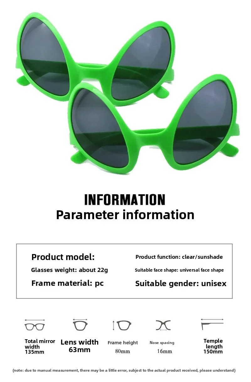 Green Alien Martian Quirky Sun - Men'S Vegan Accessories recension och pris