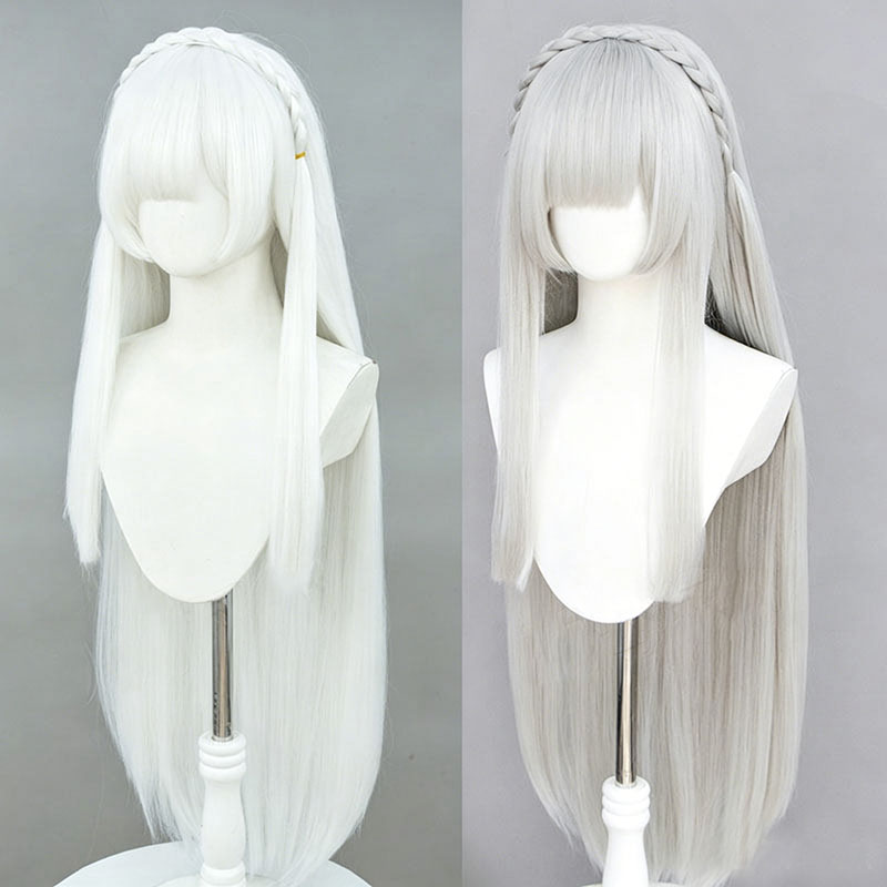 Anime Re:Zero Emilia Cosplay W - Men Accessories Silver recension och pris