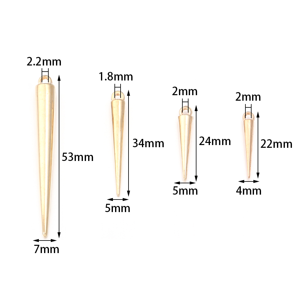 50-200pcs Cone Charms Pendants - Men Accessories Earrings recension och pris