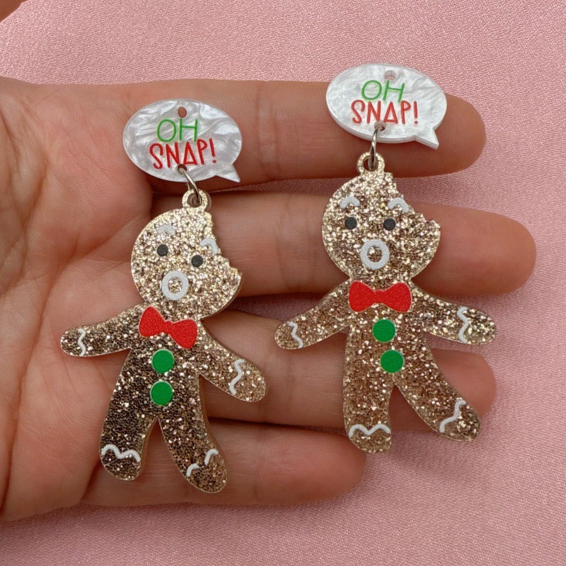 10pcs Cute Christmas Gingerbre - Men Accessories Necklace recension och pris