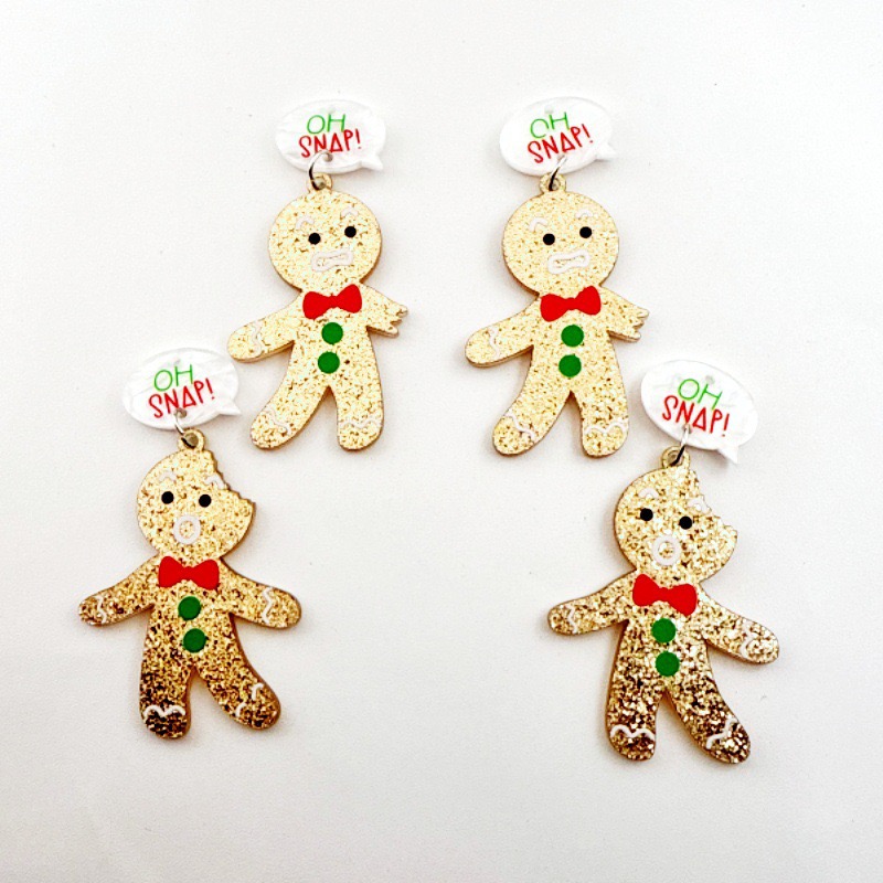 10pcs Cute Christmas Gingerbre - Men Accessories Necklace recension och pris