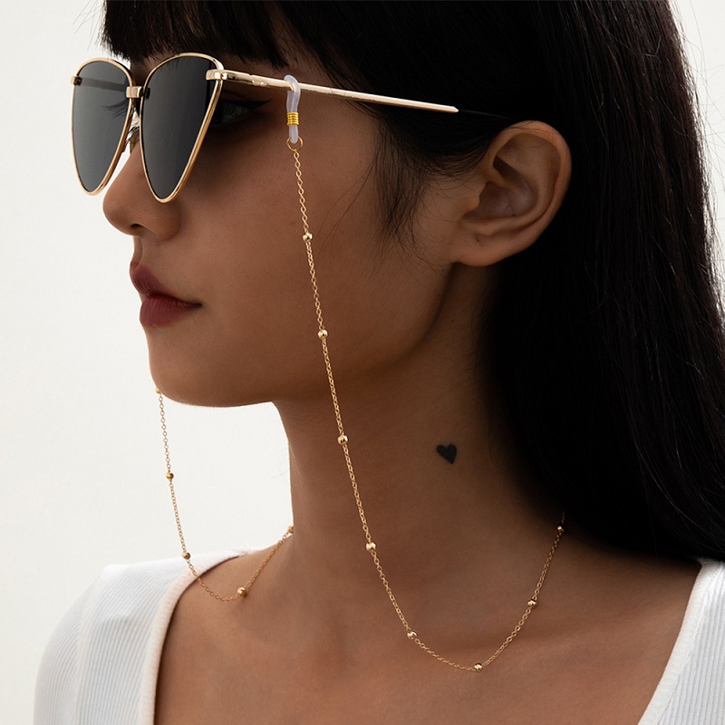 Mask Sunglasses Chains for Wom - Men Accessories Silver recension och pris