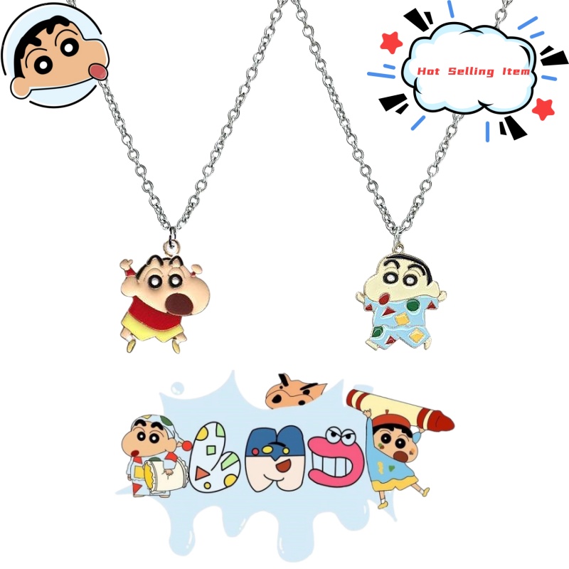 Crayon Shin-chan cartoon neckl - Men Accessories Style recension och pris