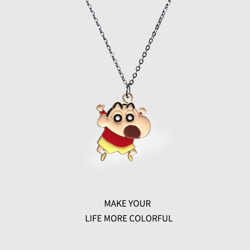 Crayon Shin-chan cartoon neckl - Men Accessories Style recension och pris