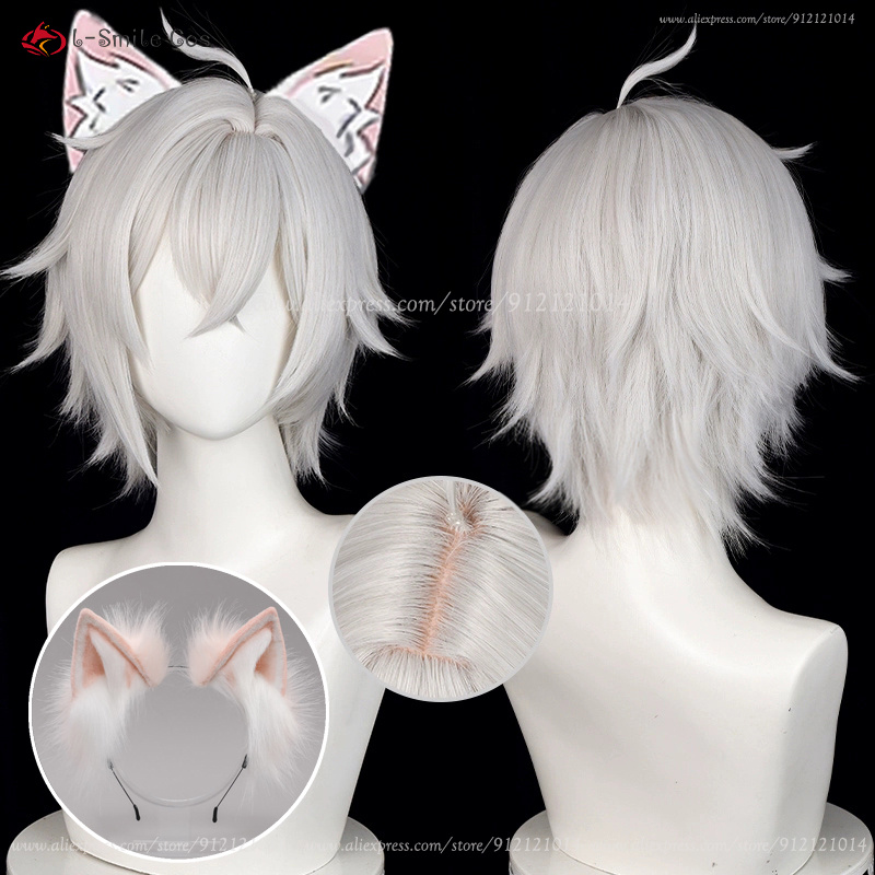 ZZZ Seth Lowell Cosplay Wig 30 - Men Accessories Silver recension och pris