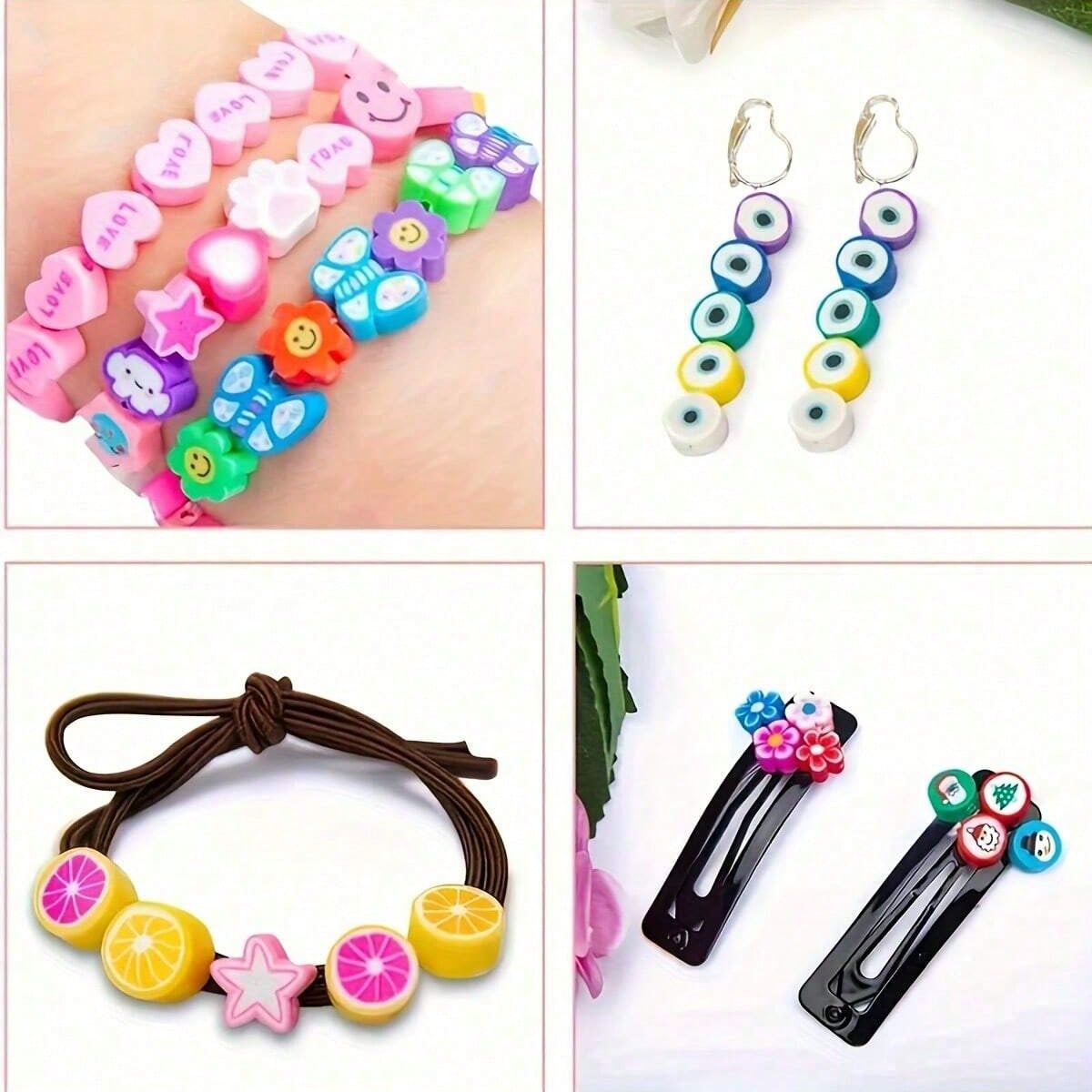 1450/1200/250pcs Polymer Clay  - Men Accessories Earrings recension och pris