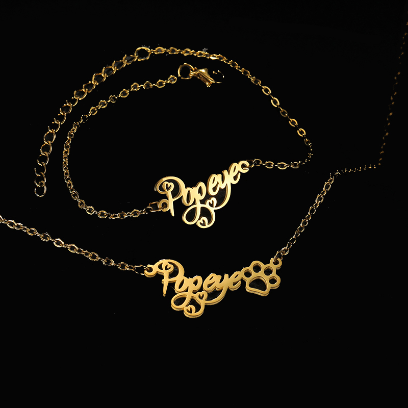 Goxijite Customize Name Neckla - Men Accessories Bracelet recension och pris