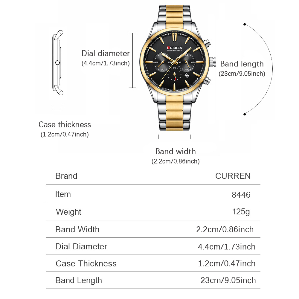 CURREN Casual Quartz Chrono Sp - Men Accessories Bracelet recension och pris