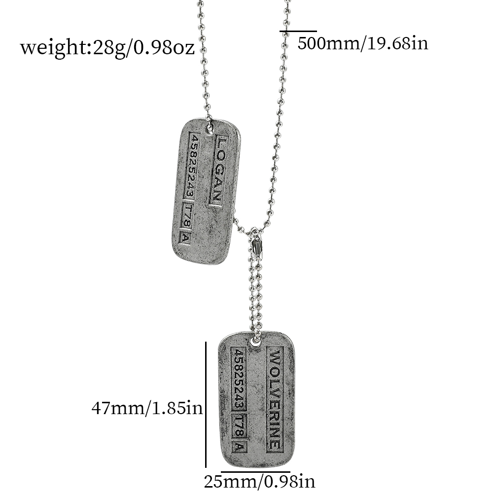 X-Men Wolverine Military Card  - Men Accessories Fashion recension och pris