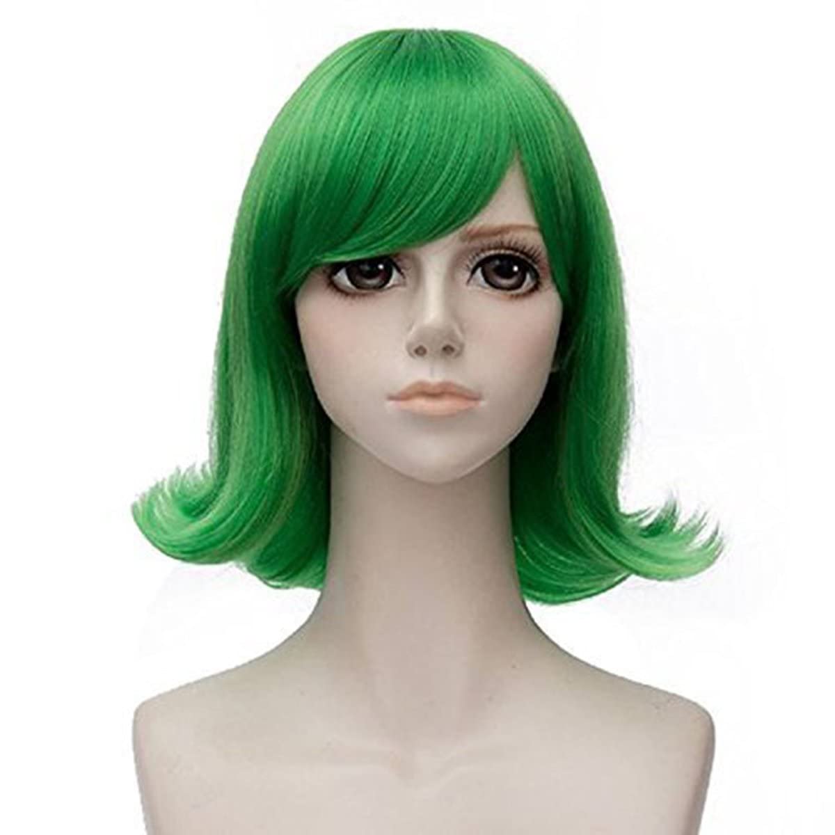 Short Green Wavy Cosplay Wigs  - Men'S Vegan Accessories recension och pris