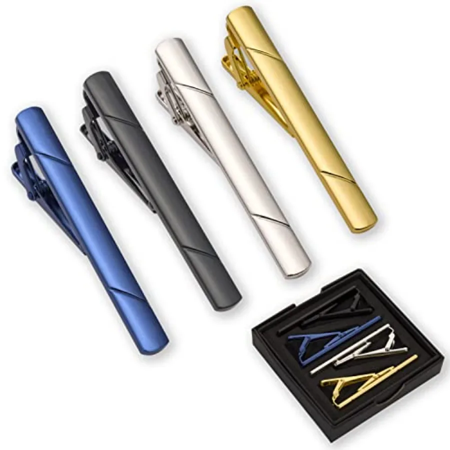 4Pcs Tie Clips For Men Tie Bar - Men Accessories Fashion recension och pris