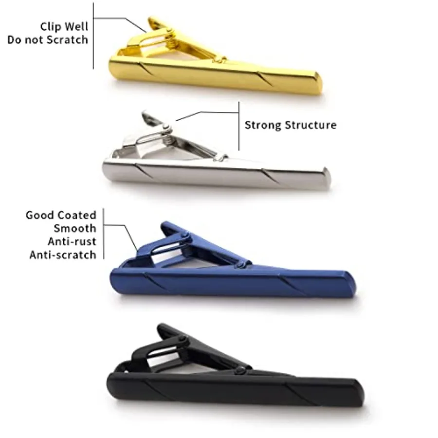 4Pcs Tie Clips For Men Tie Bar - Men Accessories Fashion recension och pris