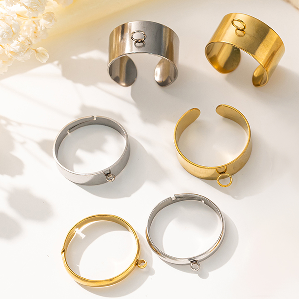 5pcs/Lot Stainless Steel Gold  - Men'S Accessories Rings recension och pris