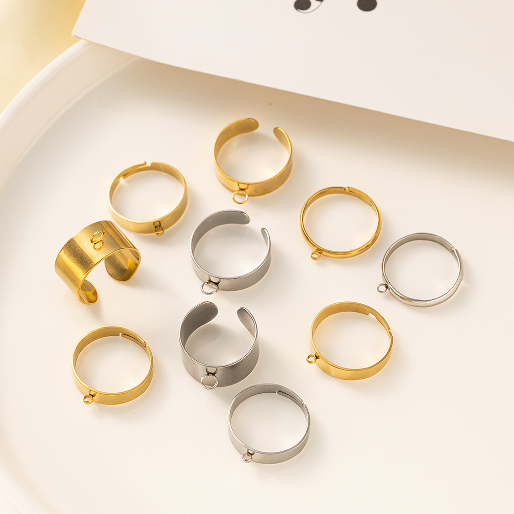 5pcs/Lot Stainless Steel Gold  - Men'S Accessories Rings recension och pris