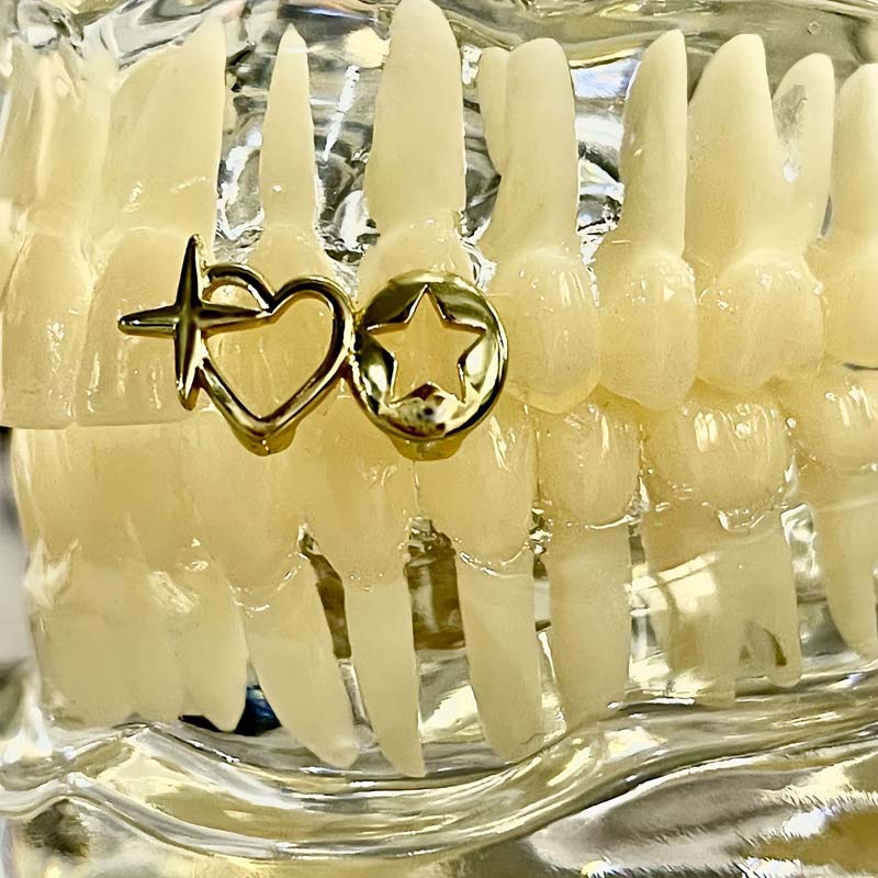 Punk Hip Hop Hollow Heart Teet - Men Accessories Silver recension och pris