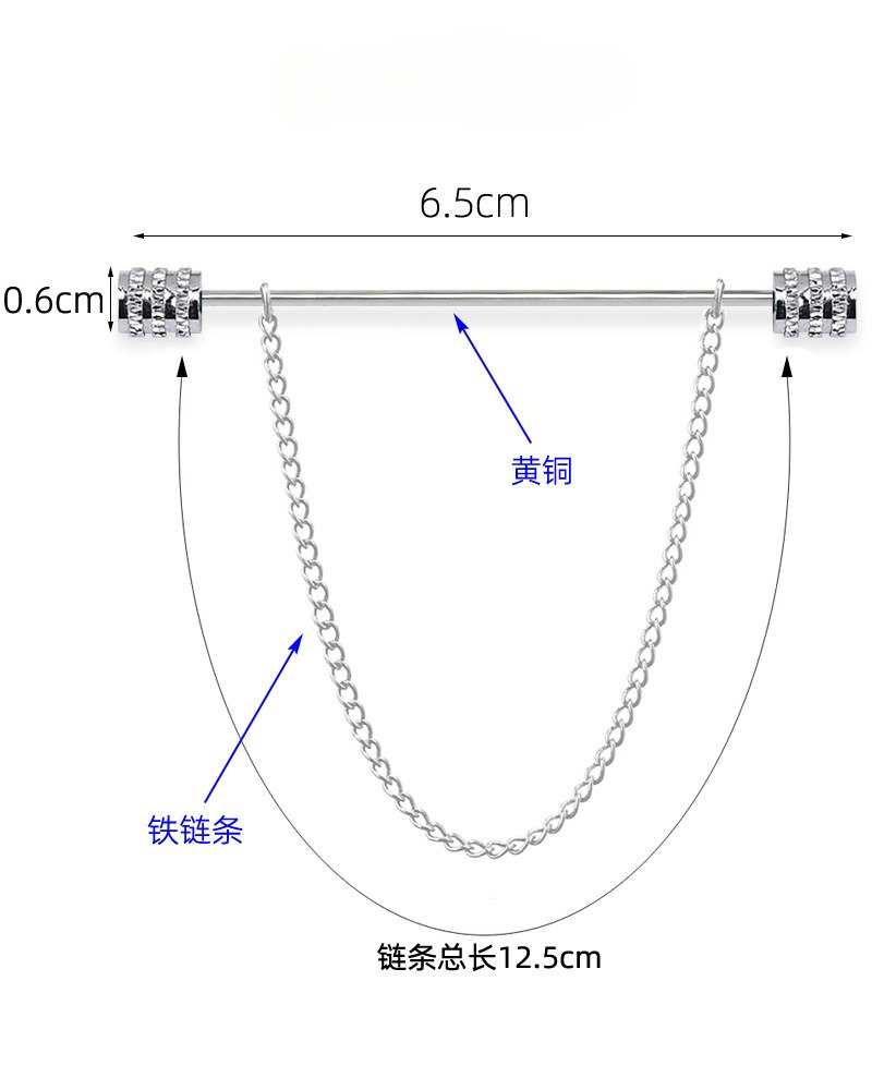 New Men's Brooch for Shirt Sta - Men Accessories Fashion recension och pris