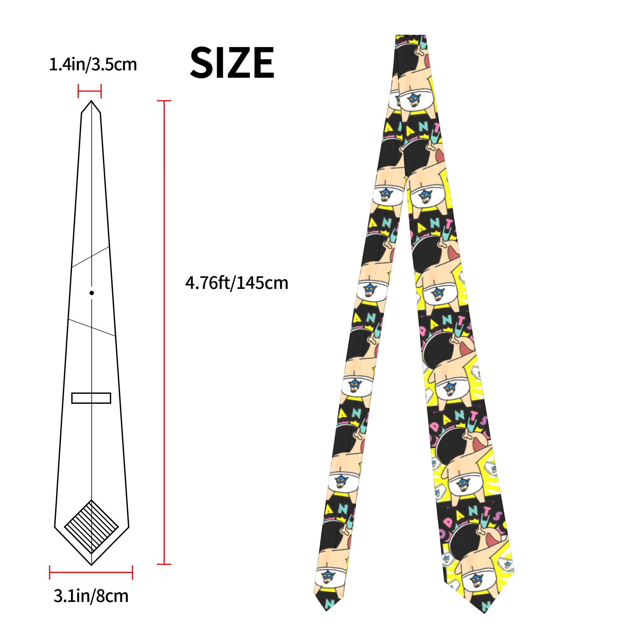 Shinchan Cartoon 90s Necktie M - Men'S Accessories In The 90S recension och pris